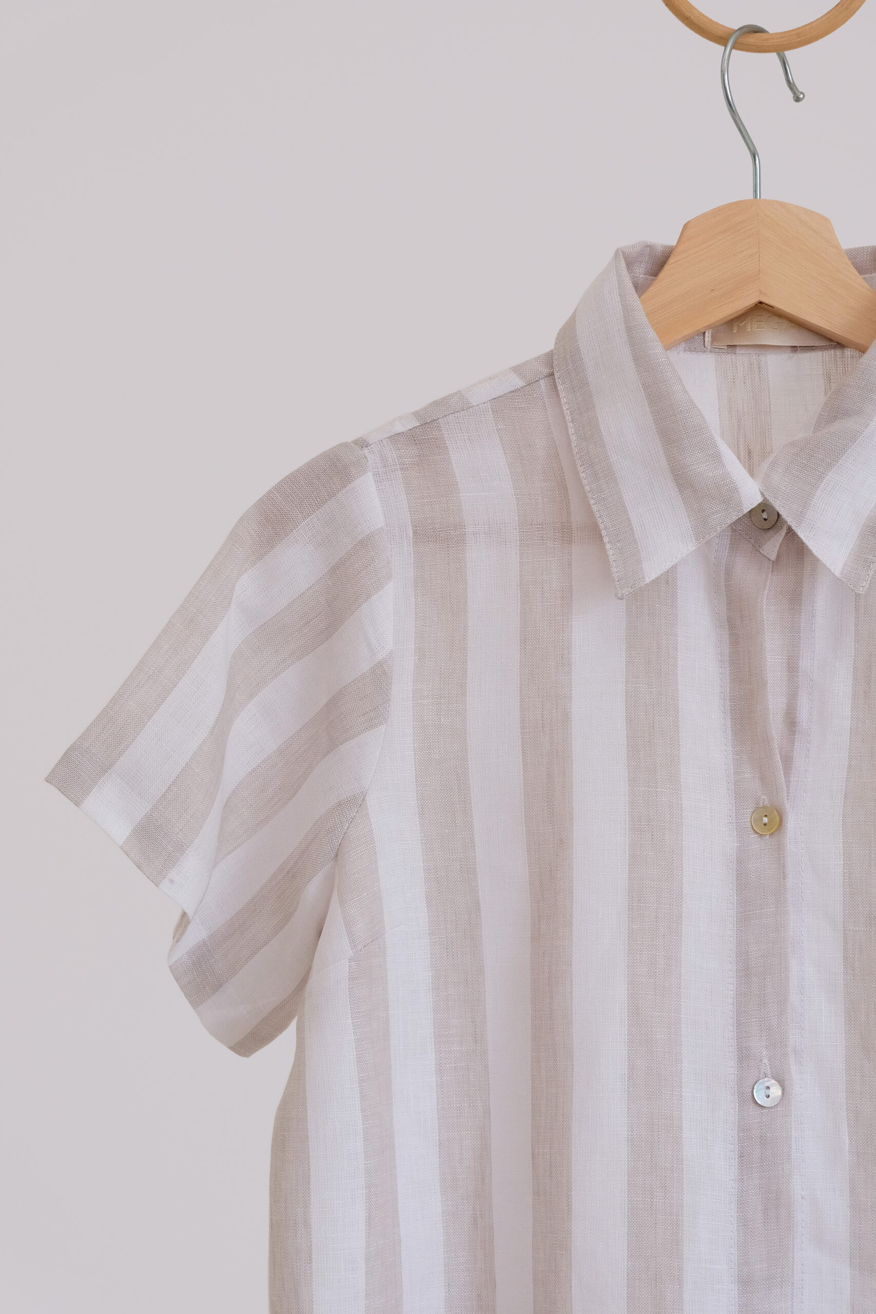 MIGUEL Classic Shirt in Slate Gray Bengal Stripes - Mega V Boutique